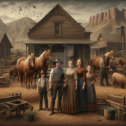 Wild West Farmer Family #farm