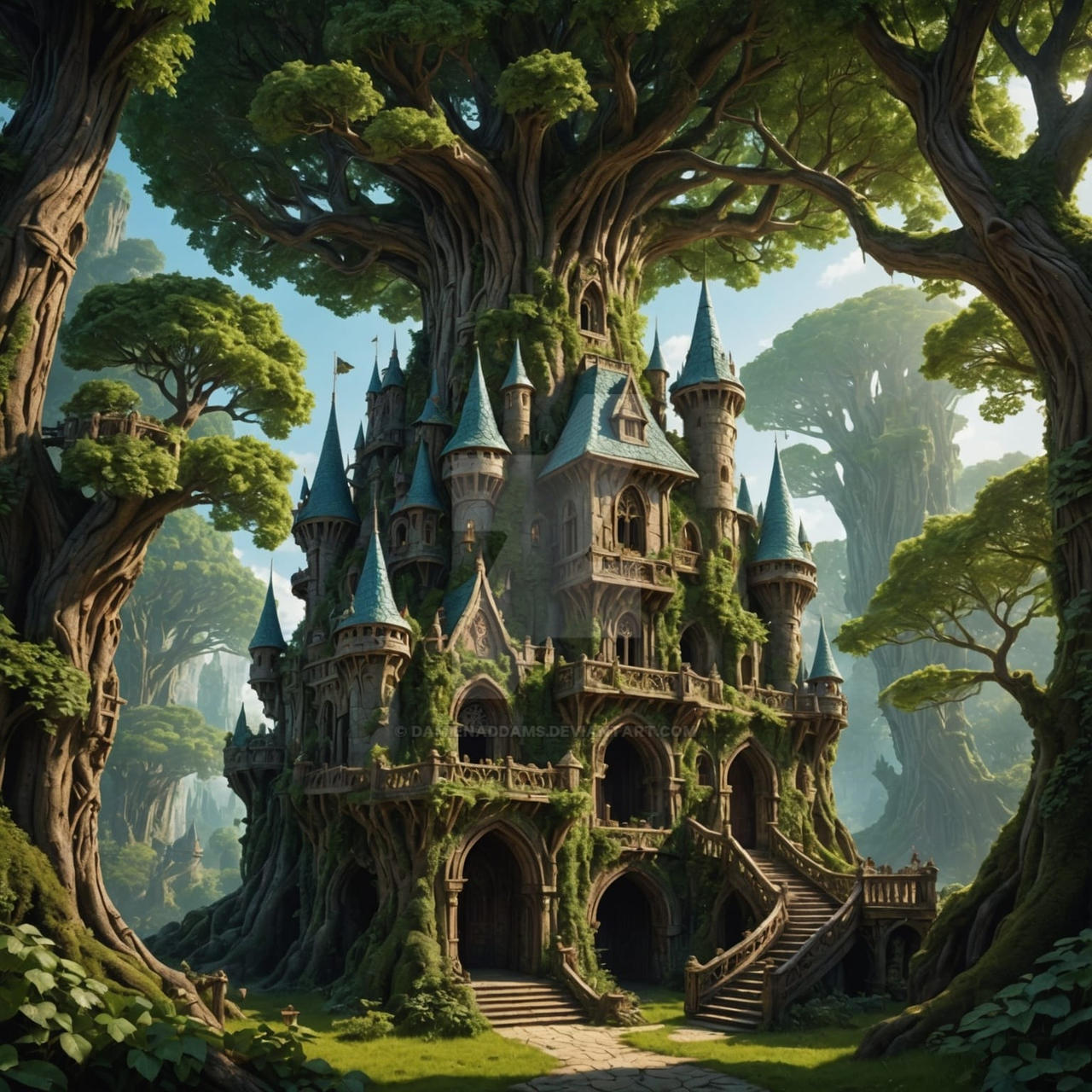 Elf Castle Elf Castle by DamienAddams on DeviantArt