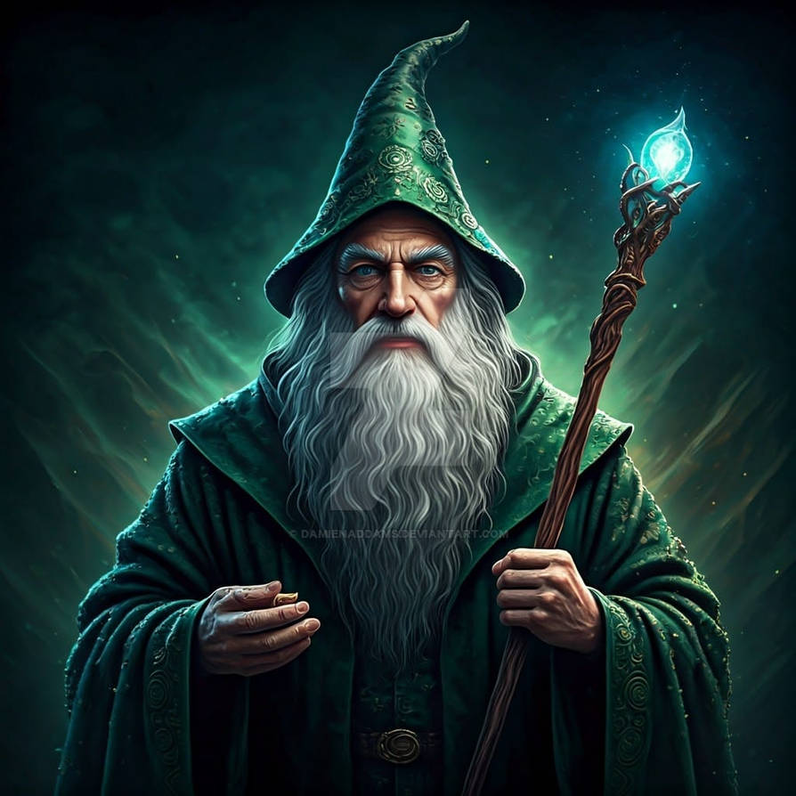Greendward Wizard Green wizard by DamienAddams on DeviantArt