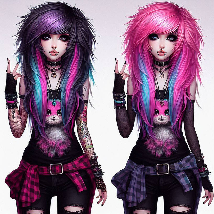Anonymous Emo Emo Girls Art by DamienAddams on DeviantArt