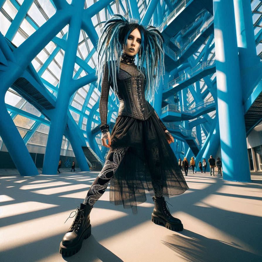 Cybergoth Cybergoth Girl by DamienAddams on DeviantArt