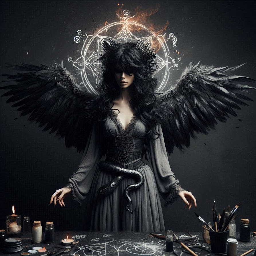 Shadow Angel Girl by DamienAddams on DeviantArt