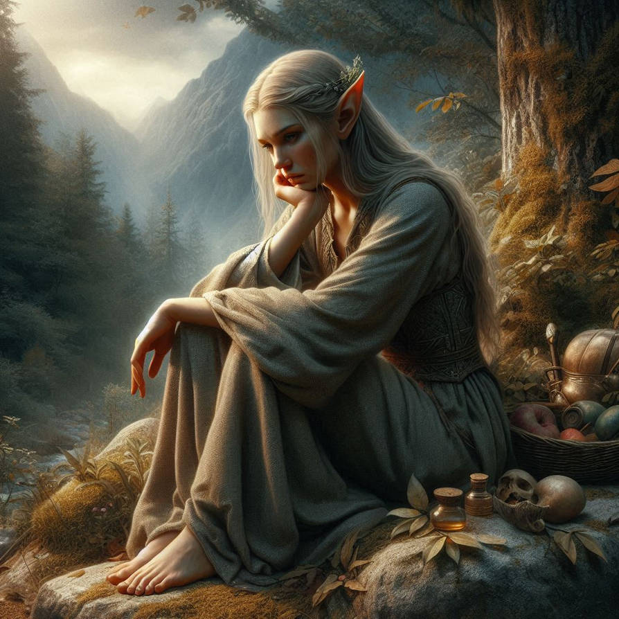 Sad Elven by DamienAddams on DeviantArt