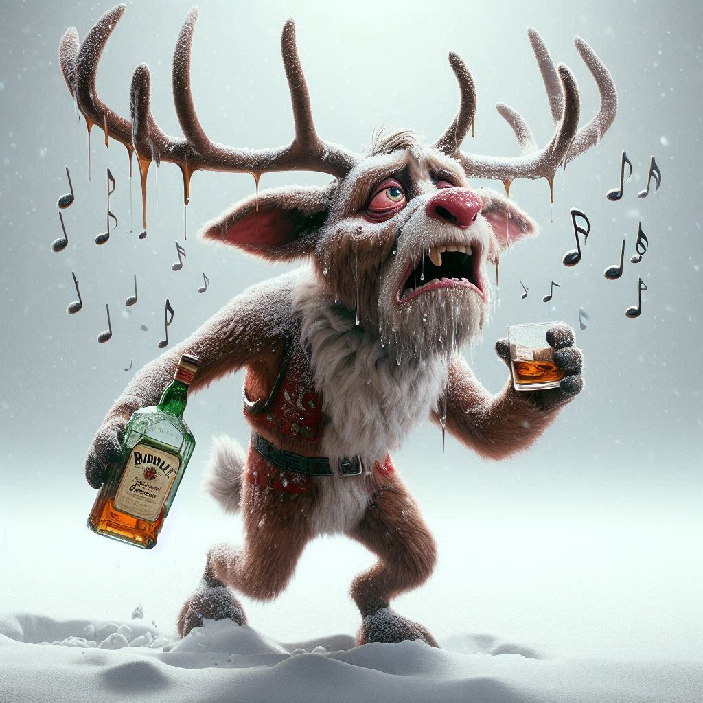 drunking Rudolph #rudolph by DamienAddams on DeviantArt