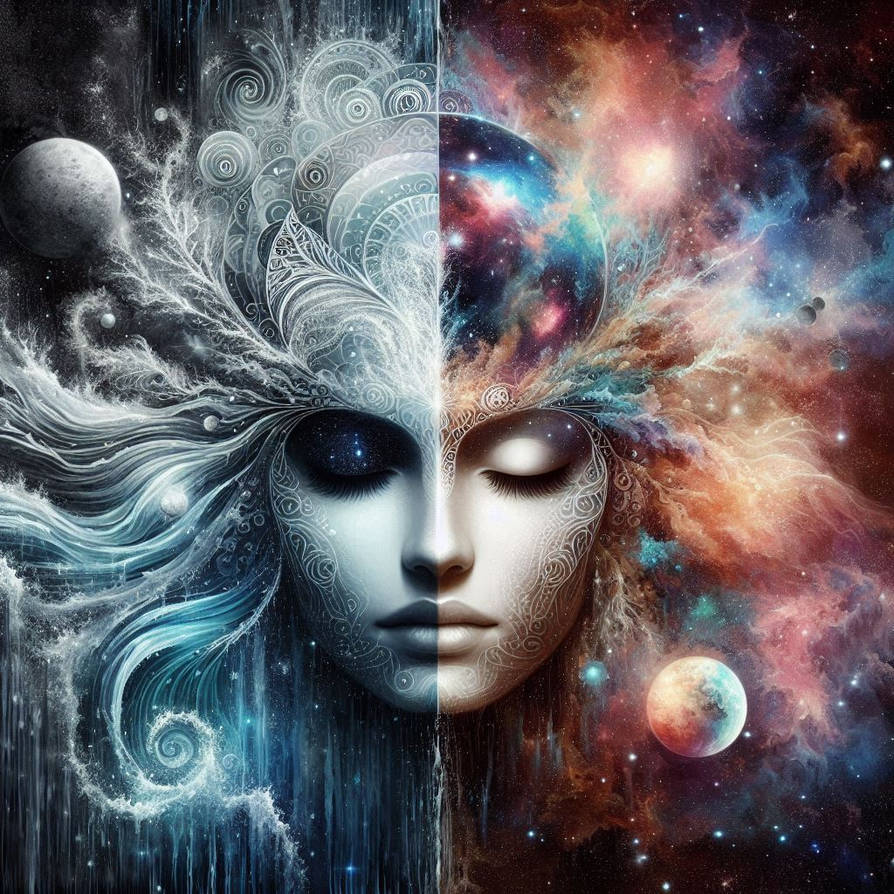 Two Faces Art by DamienAddams on DeviantArt