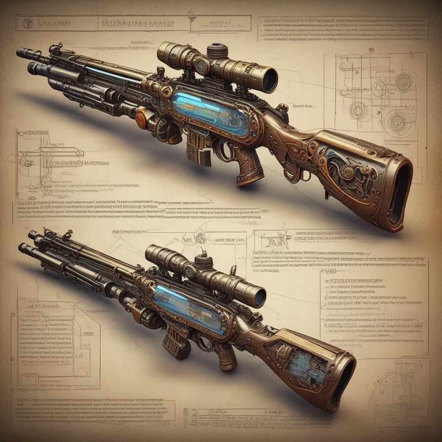 Rustpunk Rifle The Steampunk Rifle by DamienAddams on DeviantArt