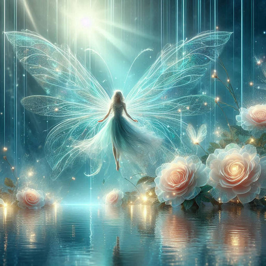 Fariry Roses A Roses And Fairy by DamienAddams on DeviantArt
