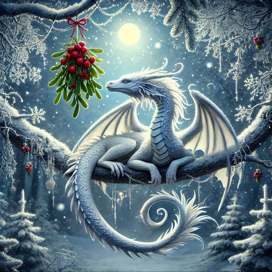 Winter Dragon Scene by DamienAddams on DeviantArt