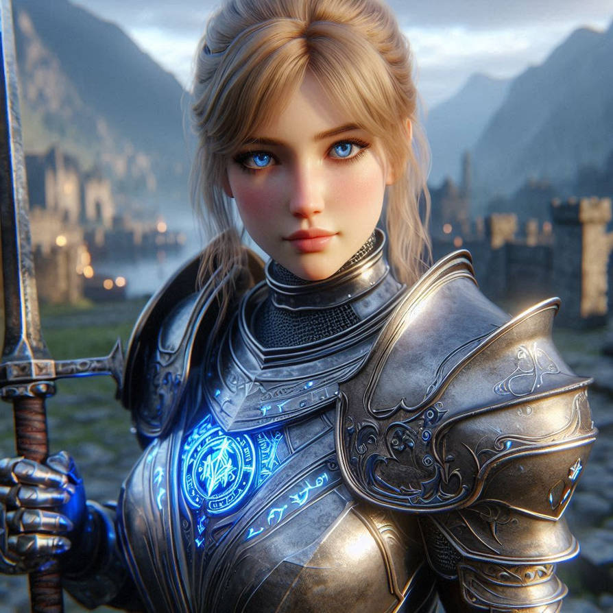Knight Riger Girl The Knight Girl by DamienAddams on DeviantArt