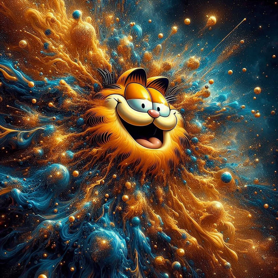 Garfield Abstract A Garfield by DamienAddams on DeviantArt