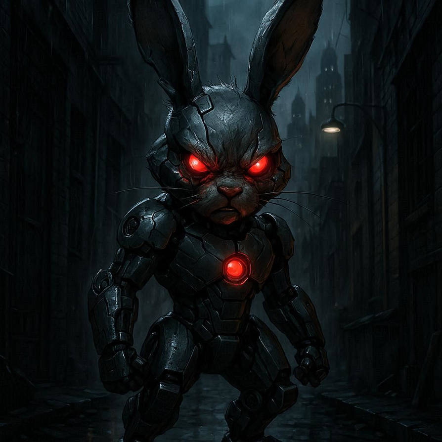 Evil Cyborg Rabbit by DamienAddams on DeviantArt