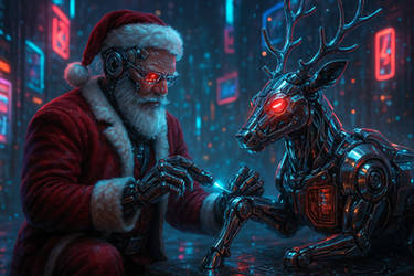 Cyber Santa Simple Cyber Santa by DamienAddams on DeviantArt