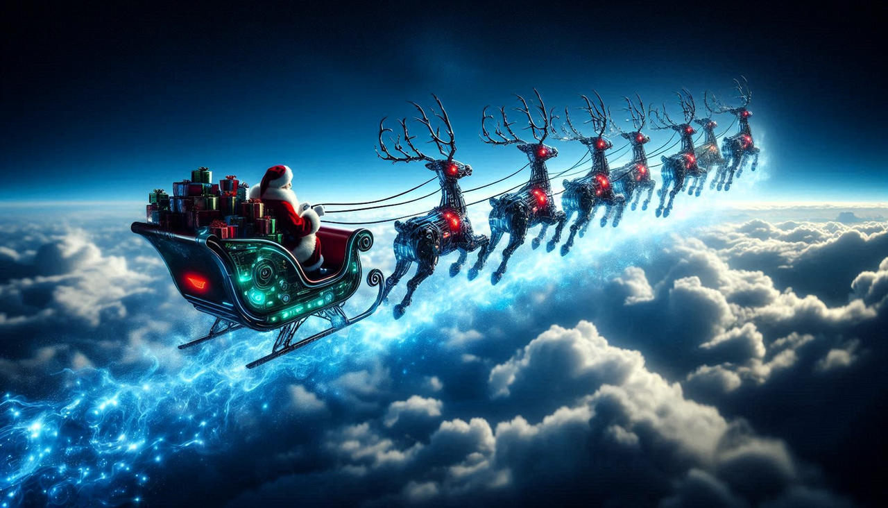 Cyber Santa Simple Cyber Santa by DamienAddams on DeviantArt