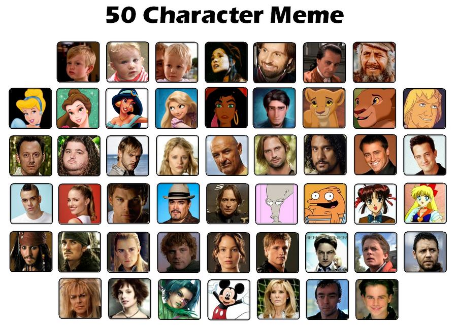 50 Character Meme