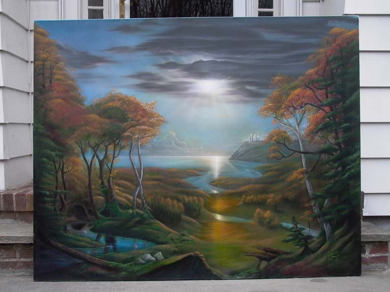 airbrush landscape