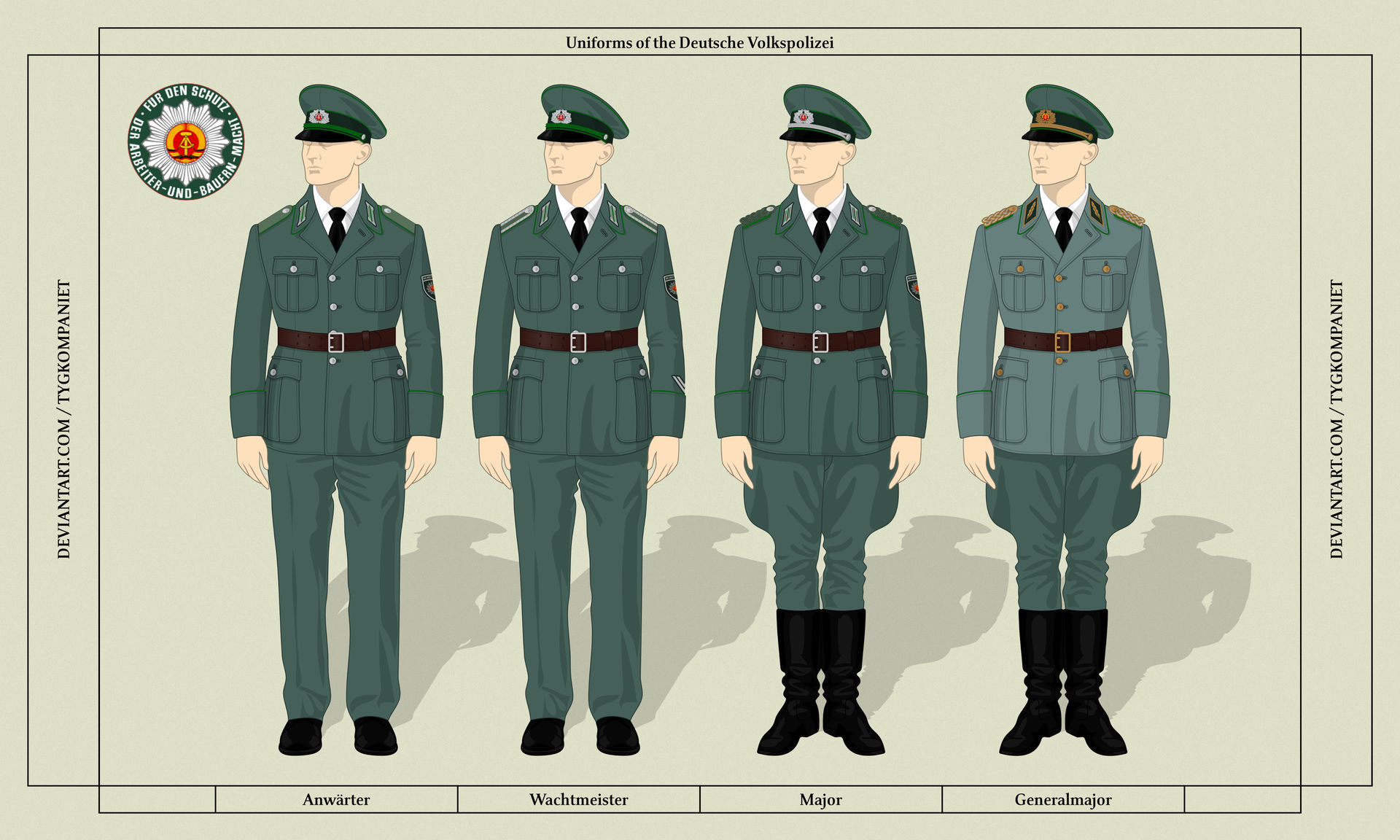 German People's Police Uniforms by Tygkompaniet on DeviantArt