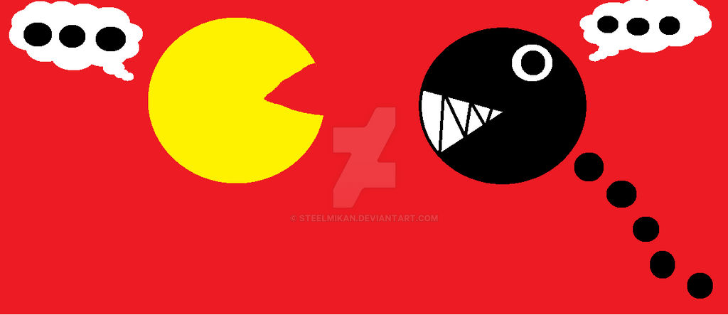 Chain Chomp Meets Pac Man by SteelMikan on DeviantArt