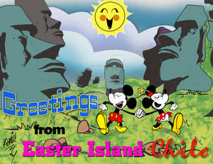 Mickey In Easter Island