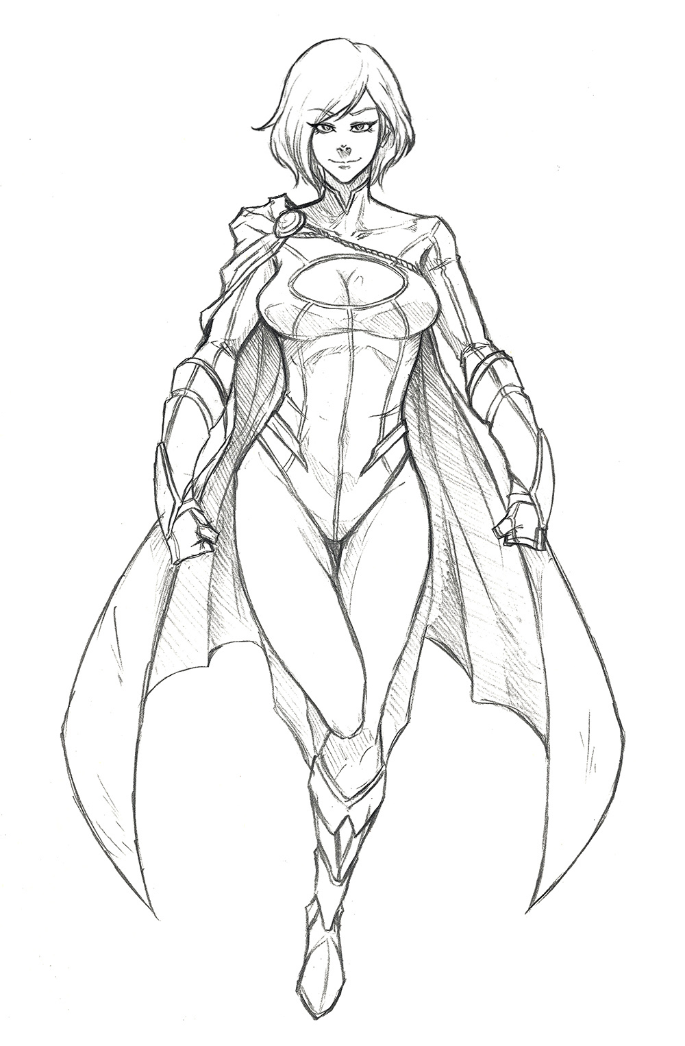 Sketch - Power Girl By Tryvor On Deviantart