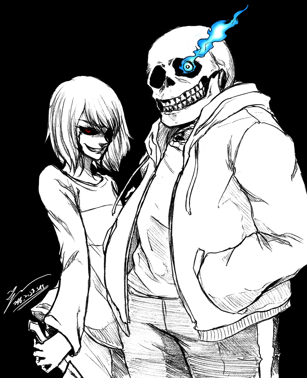 Sans and Chara