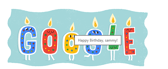 Google birthday message 2017