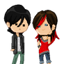 Chibi Trent and Aelyn