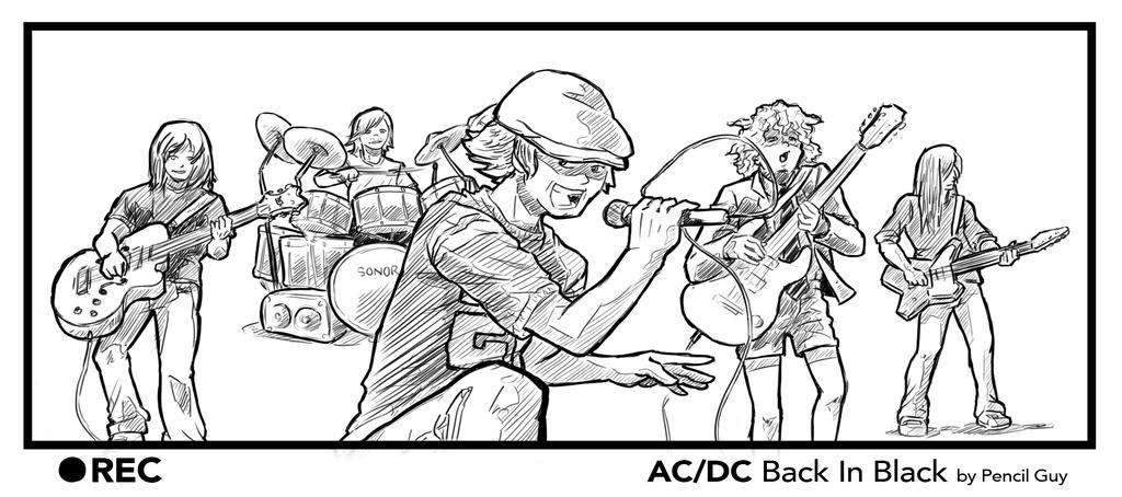 AC DC Back in Black by PenclGuy on DeviantArt