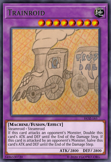 jada yugioh card Yu-Gi-Oh! - Trooper (DP03-EN009) - Duelist Pack 3 Jaden Yuki 2-1st Edition Then draw 1 card. Custom Yugioh Card: Trainroid by
