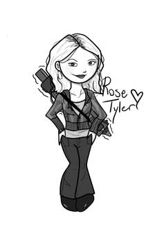 Rose Tyler Black and White