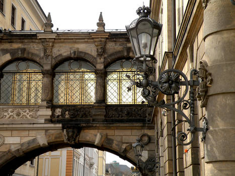Baroque Sky Bridge in Dresden