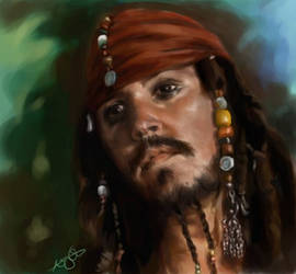 captain jack sparrow. by furafura