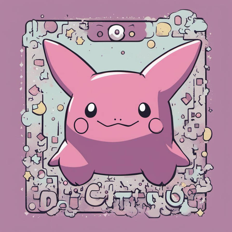 Pokemon, Ditto by SilverFangFay on DeviantArt