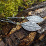 Elven Earrings w/Peridot - Fine Silver Sassafras