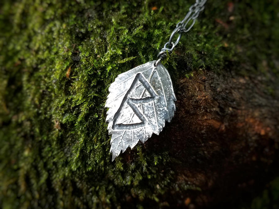 Birch Rune Viking Rune - Berkana - Betula Birch Leaf by QuintessentialArts on ...