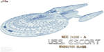 USS Escort Wireframe by Joran-Belar