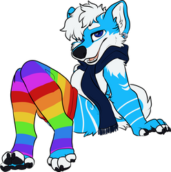 {YCH} Blue Blue with a Rainbow for You