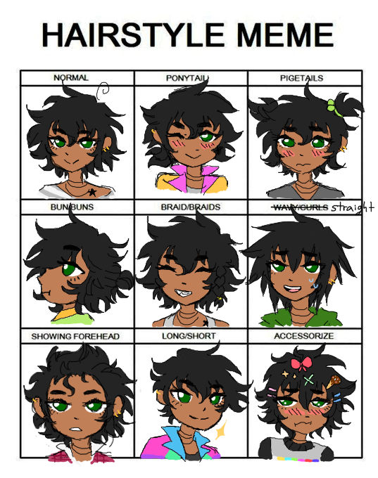 hairstyle meme by sendingthemflowers on DeviantArt