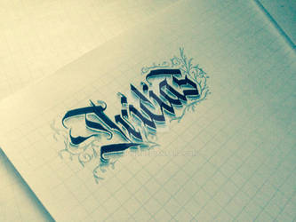 TriciaS calligraphy. Work in progress