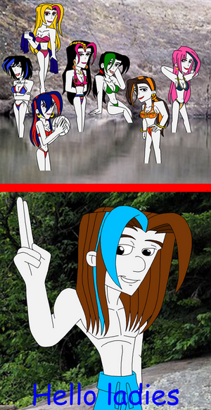 Human Sodor Girls at the lake