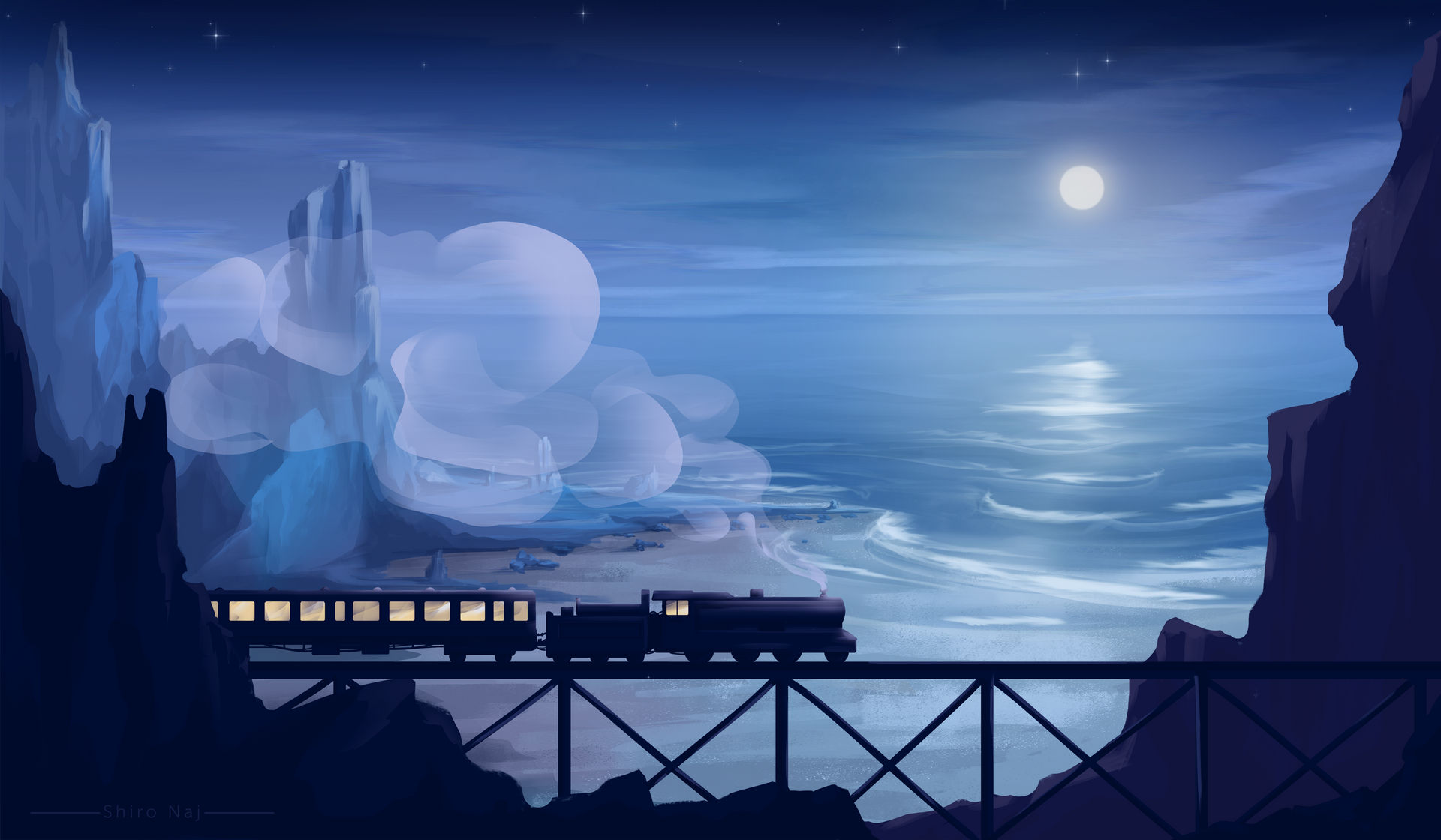 Night Train by ShiroNaj on DeviantArt