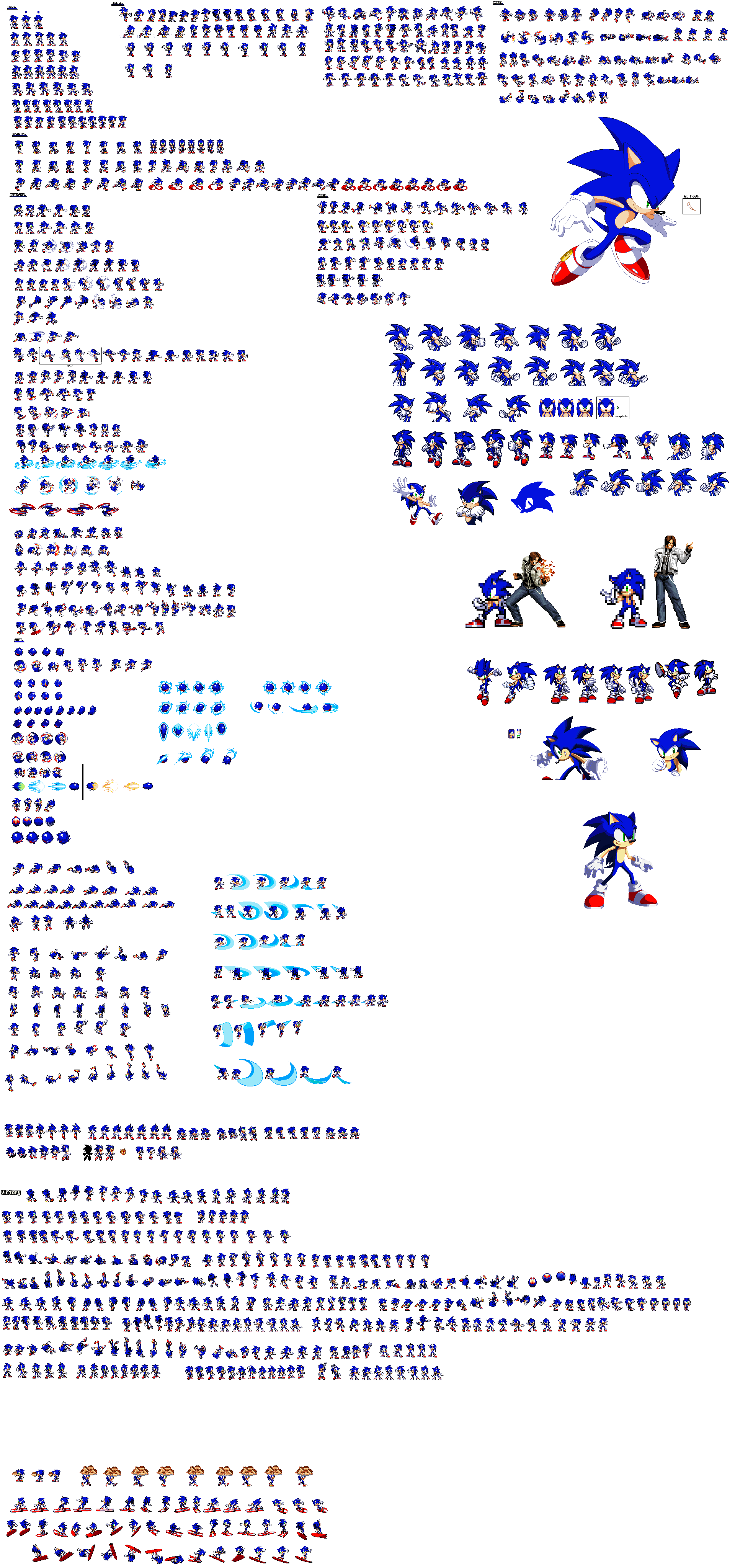 Sonic Sprite Sheet Complete By Jackpeart On Deviantart