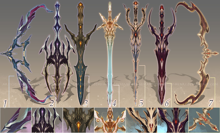 (CLOSED) - Weapon Adoptable Set #010 by Timothy-Henri on DeviantArt