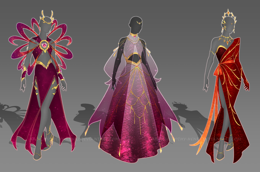 (CLOSED) - Female Outfit Adoptable Set #107 by Timothy-Henri on DeviantArt