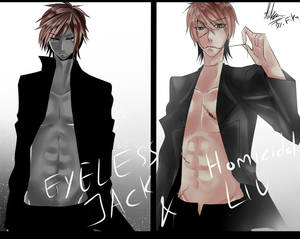 Eyeless Jack And Homicidal Liu By 123shei Chan321-