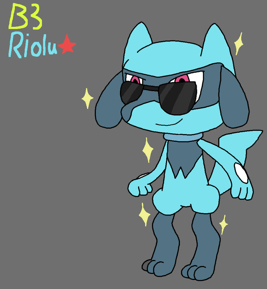 B3 Shiny Riolu by Dragonfirejump on DeviantArt
