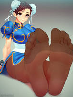 COMMISSION: Chun-Li (in nylons)