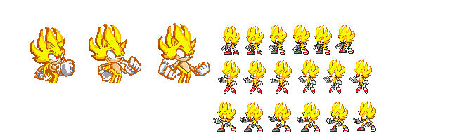 Extra Super Sonic 2 Idles and Pixel Arts by ZhaoIzuniy9786 on DeviantArt
