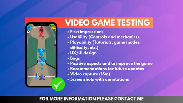 App or video game testing service