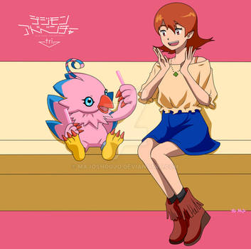 Kokuhaku: Sora and Piyomon