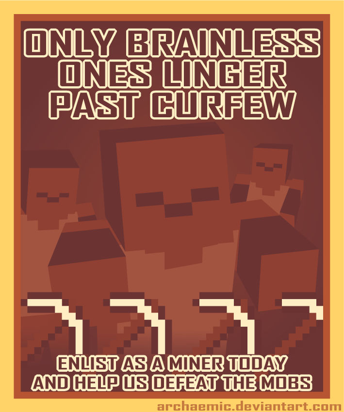 Minecraft Propaganda: Zombie by archaemic on DeviantArt